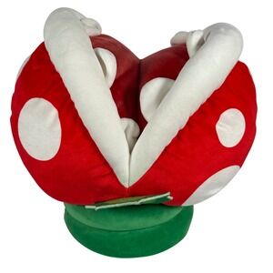 Nintendo Super Mario Piranha Plant Plush  Large Red White Polka Dot Soft Toy